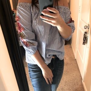 Off the shoulder shirt